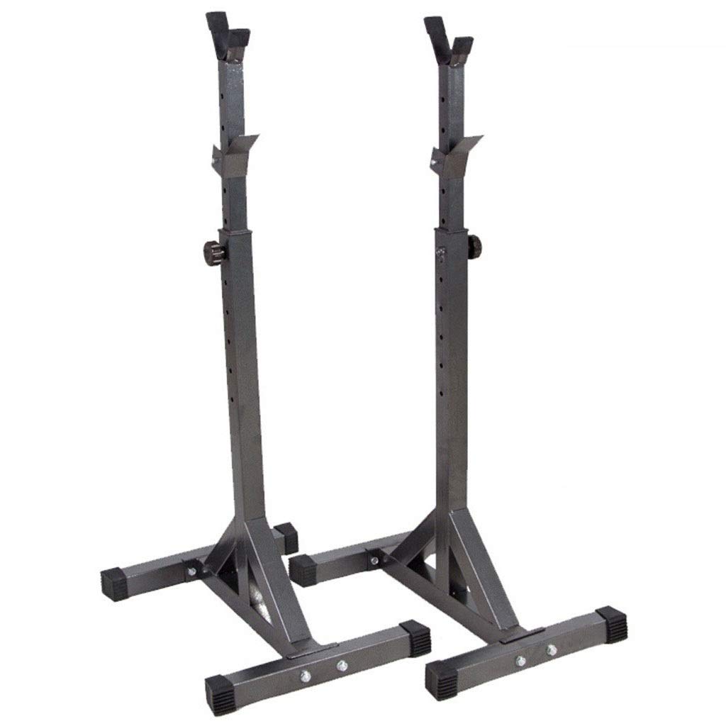 Aparato para sentadillas Press de banca Estante para barra de fitness para hombre Estante multifuncional Soporte ajustable Gimnasio casero en casa Soporte de entrenamiento de fuerza Solo vende estante