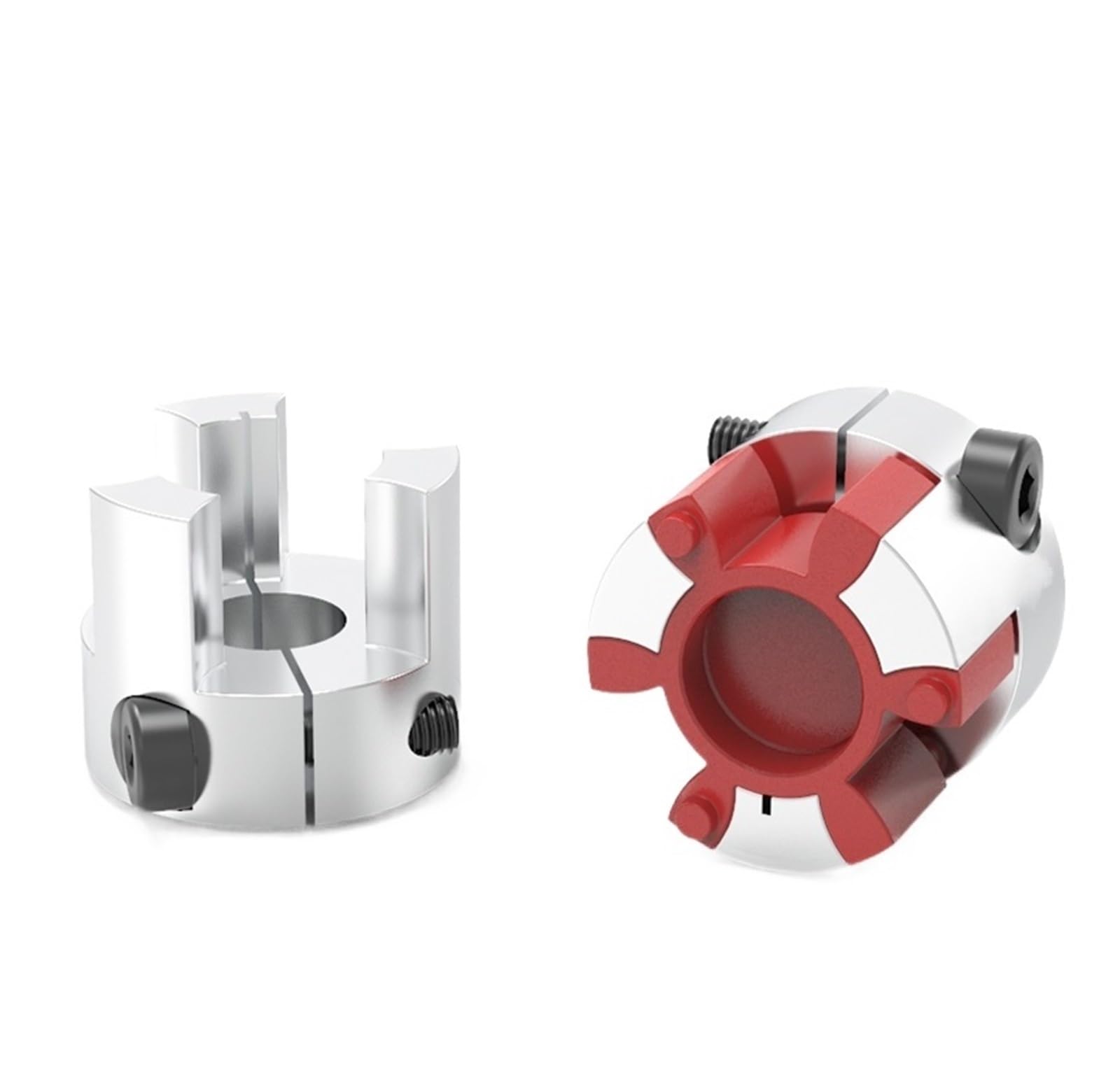 Rigid coupling,Stainless steel rigid coupling 1pcs D20L25 Shaft Coupler Couplings Aluminum Plum Flexible Coupling Motor 3D Printer Part(4x6)