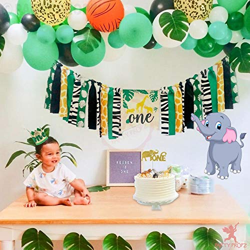Image of Party Propz Jungle Theme Cutouts - Animal Theme Cardstock Cutouts for Birthday Decoration | Large Animals - Multicolour - 4Pcs