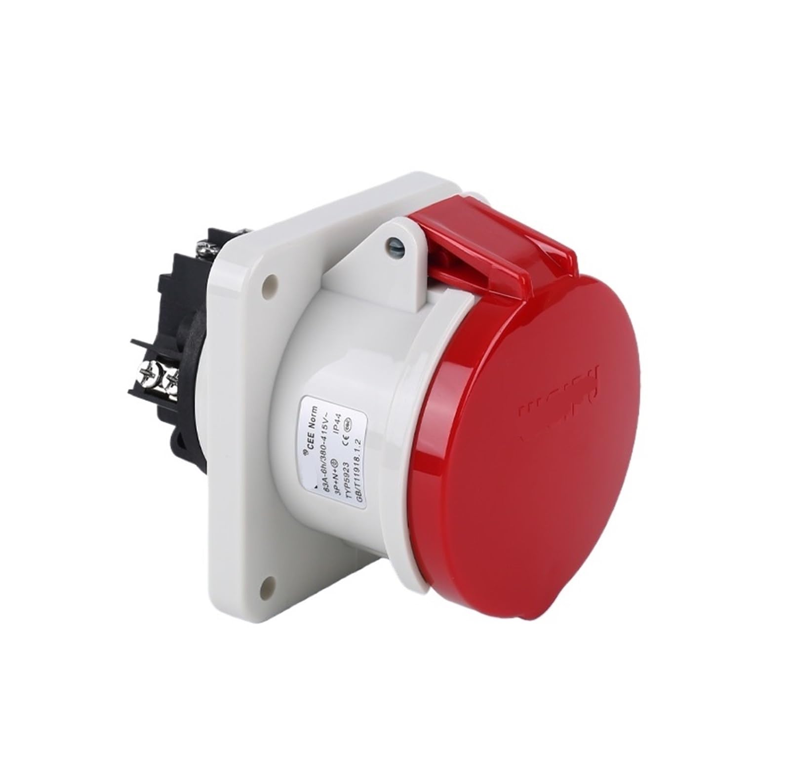 Connecteur industriel TYP5923 63A élimine les coupures réseau triphasé IP44