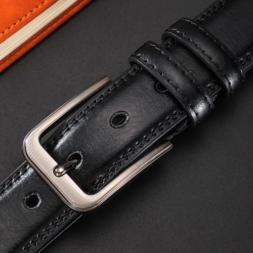 Men’s Stylish PU Leather Belt: Retro Design, Smooth Buckle—Perfect for Valentine’s Day Adjustable Buckle，Trim to Fit4