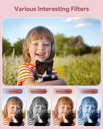 Cámara Digital 48MP Rosa 16X Zoom 1080P + Tarjeta 64 - Imagen 8