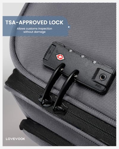 Bagage à main 22x14x9 approuvé par la compagnie aérienne avec serrure TSA pour voyage d'affaires – Image 6