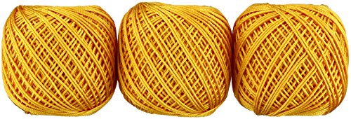 オリムパス製絲 エミーグランデ カラーズ レース糸 合細 col.555 オレンジ 系 10g 約44m 3玉セット