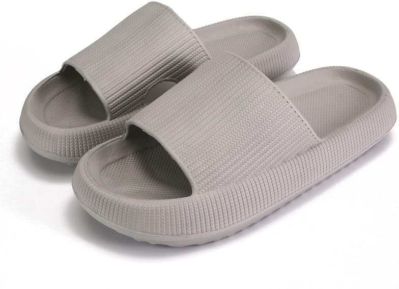 sharllen Cloud Slippers for Women Non-Slip Thick Sole Sandals Unisex Quick-Dry Message Shower Bathroom Slippers Soft Open Toe Home Slides Platform Slippers for Women and Men Indoor & Outdoor