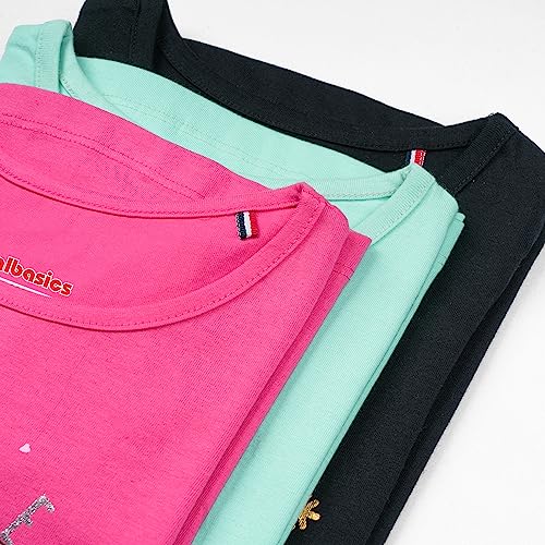 Image of Real Basics Girls Regular Fit Full Sleeves Tshirt (Pack of 3)