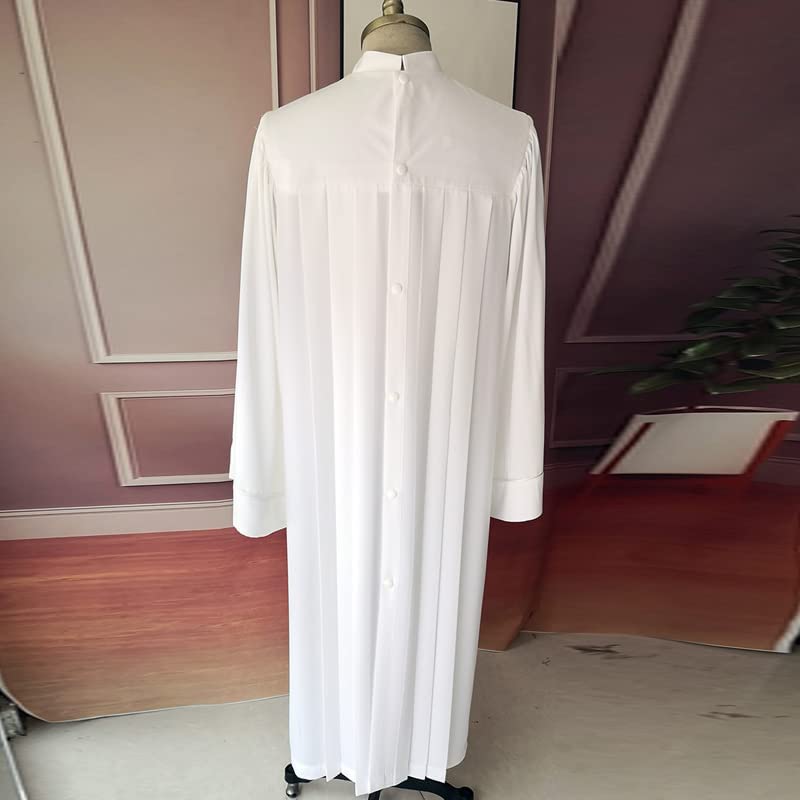 BPURB Choir Robe Adult Clergy Baptism Church Pastor Pulpit Robes Preachers Confirmation Robe Unisex Anglican Cassock3