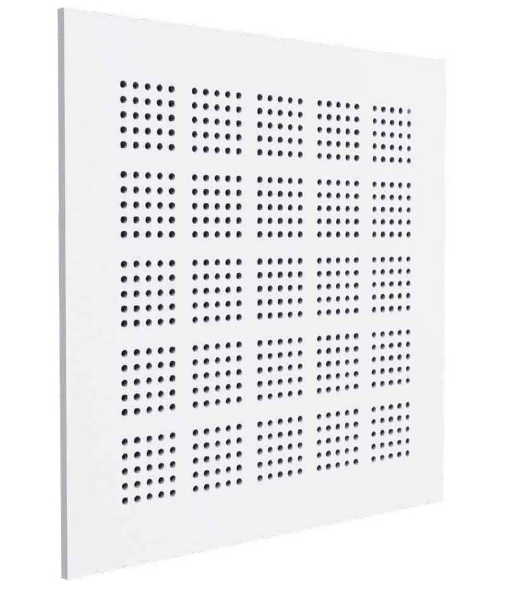 Pannelli forati in cartongesso per controsoffitto 600 x 600 x 9.5 mm - KYRYOS K29A10 - foro circolare ø 6 mm a quadrotti matrice 1