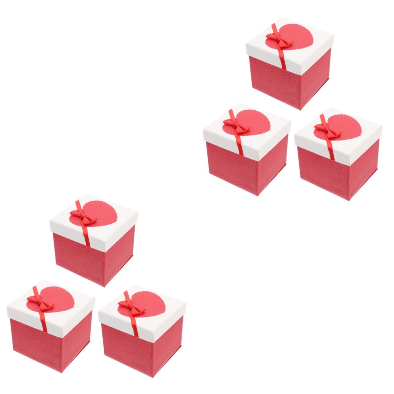 6pezzi Scatole Con Coperchio Da Pz Scatole Eleganti Per Matrimoni Compleanni e Natale Per Bomboniere e Feste Design Classico Senza Scritte