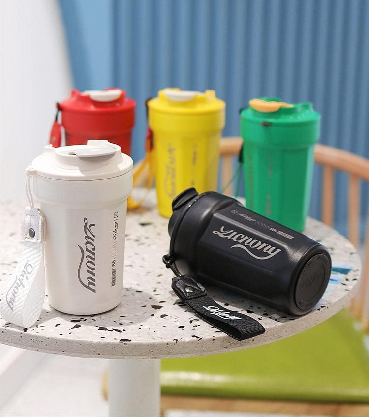 Miniatura 5 de Vaso térmico de acero inoxidable 316 de 16 onzas con aislamiento al vacío  Taza de viaje para café a prueba de derrames con tapa  Taza térmica para