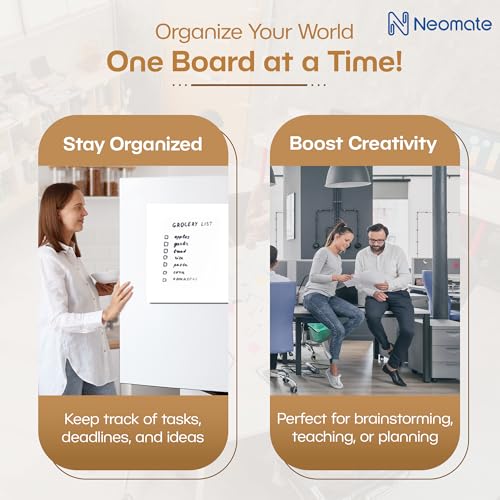 Image of Vinyl Magnetic Whiteboard Planner Sheet | 23X30 Cm, Landscape | Flexible Dry Erase Writing Film for Fridge, Office, Or Metal Wardrobe | Includes Marker Pen