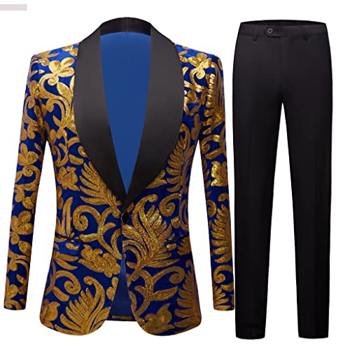 Sequin Suit Men's Nightclub Stage Shawl Collar Men's Suit Jacket Wedding Party Stage Suit Men's