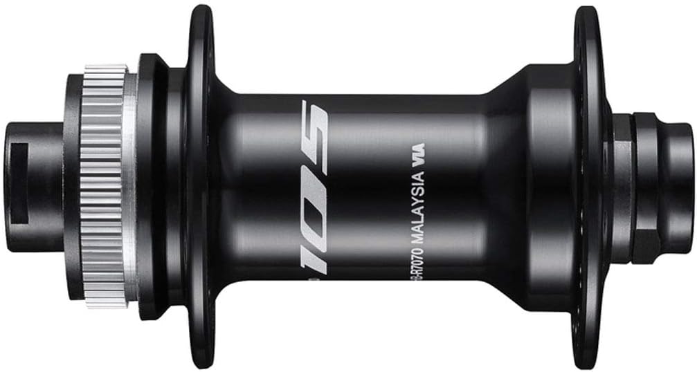 Shimano 105 HB-R7000 Front Hub - 12 x 100mm, Center-Lock, Black, 32h