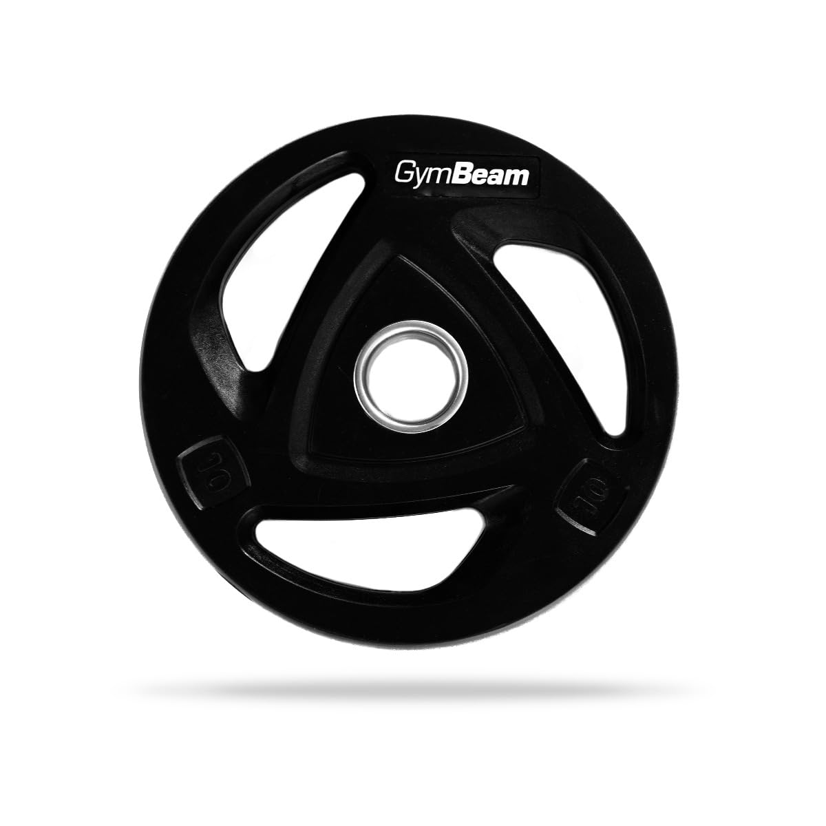 GymBeam Dischi da Palestra in Acciaio Inossidabile, Pesi Olimpici a Disco con Fori per l'Impugnatura, Superficie in Gomma Resistente agli Urti, Pesi a Disco per Palestra