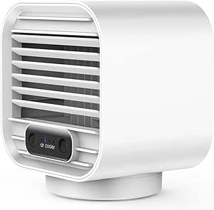 Personal Air Conditioner, Small Desk Fan, Portable Mini USB Cooler, 3 In 1 Evaporative Conditioner With 7 LED Light/Humidifier/Purifier/3 Speeds Desktop For Home, Office, Room - View #3