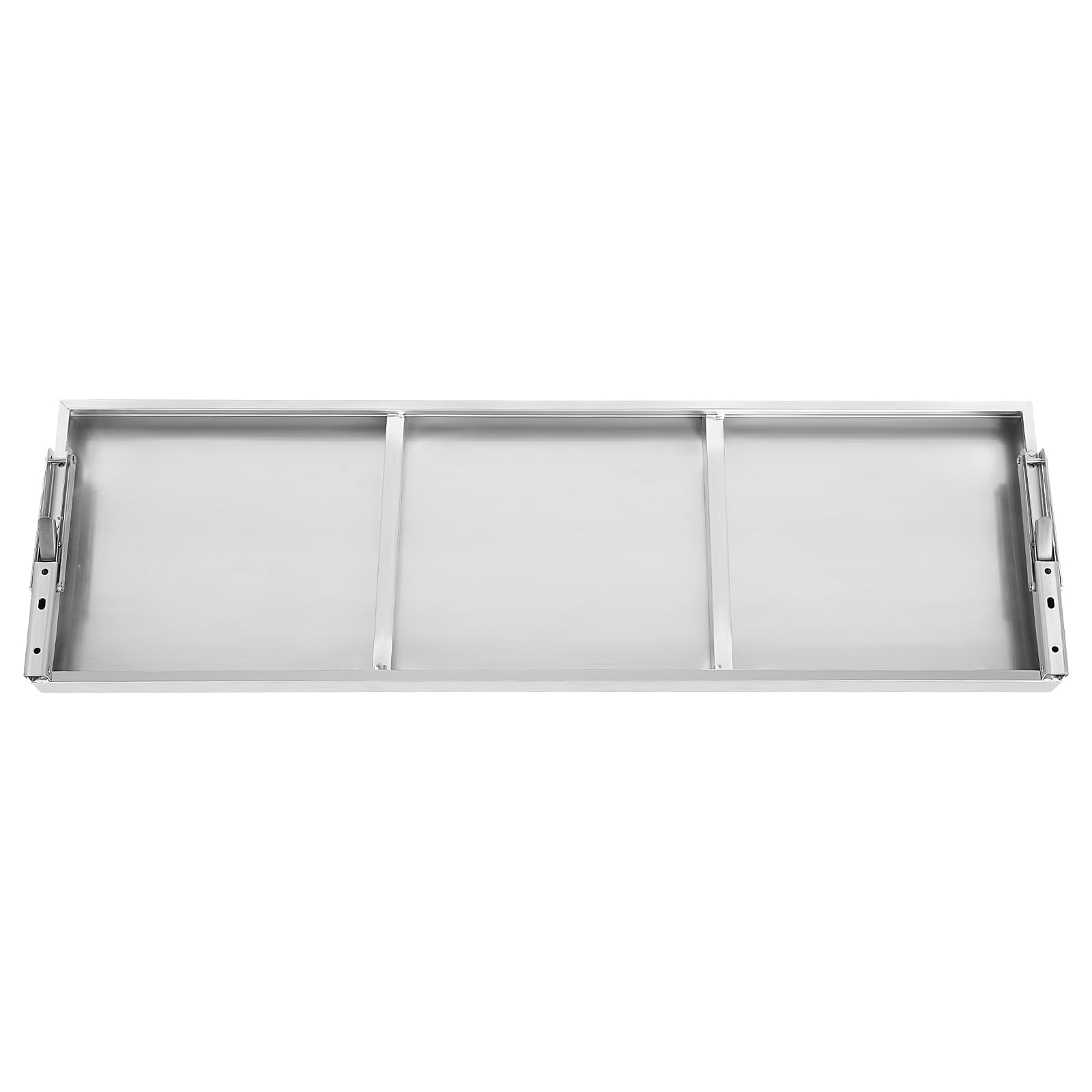 Estantería plegable de acero inoxidable, para cocina, hotel, bar, 100 x 30 x 5 cm