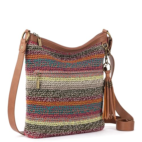Image of The Sak Lucia Crossbody Bag in Crochet, Convertible Purse with Adjustable Shoulder Strap