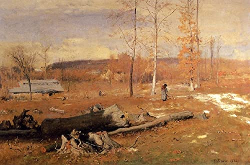Toile Peinture Murale Matin d'hiver George Inness 60x90cm