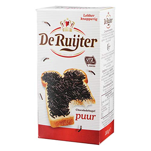 De Ruijter Dark Chocolate Sprinkles | 240gr/12.8oz per Pack | Imported from Holland