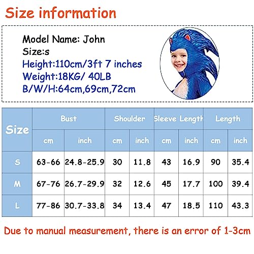 Lopbraa Kids Black Costume Jumpsuit For Kids Boys Aged 3-14 With Gloves And Headgear Cap Outfits (Blue, 5-7Y) #TOP1