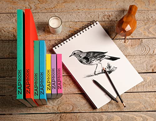 Clairefontaine 8363C Bloc Spiralé Zap Book, 160 Feuilles Papier Croquis 100% Recyclé, A4 21x29,7 cm 80g, Couverture Noire - Image 2