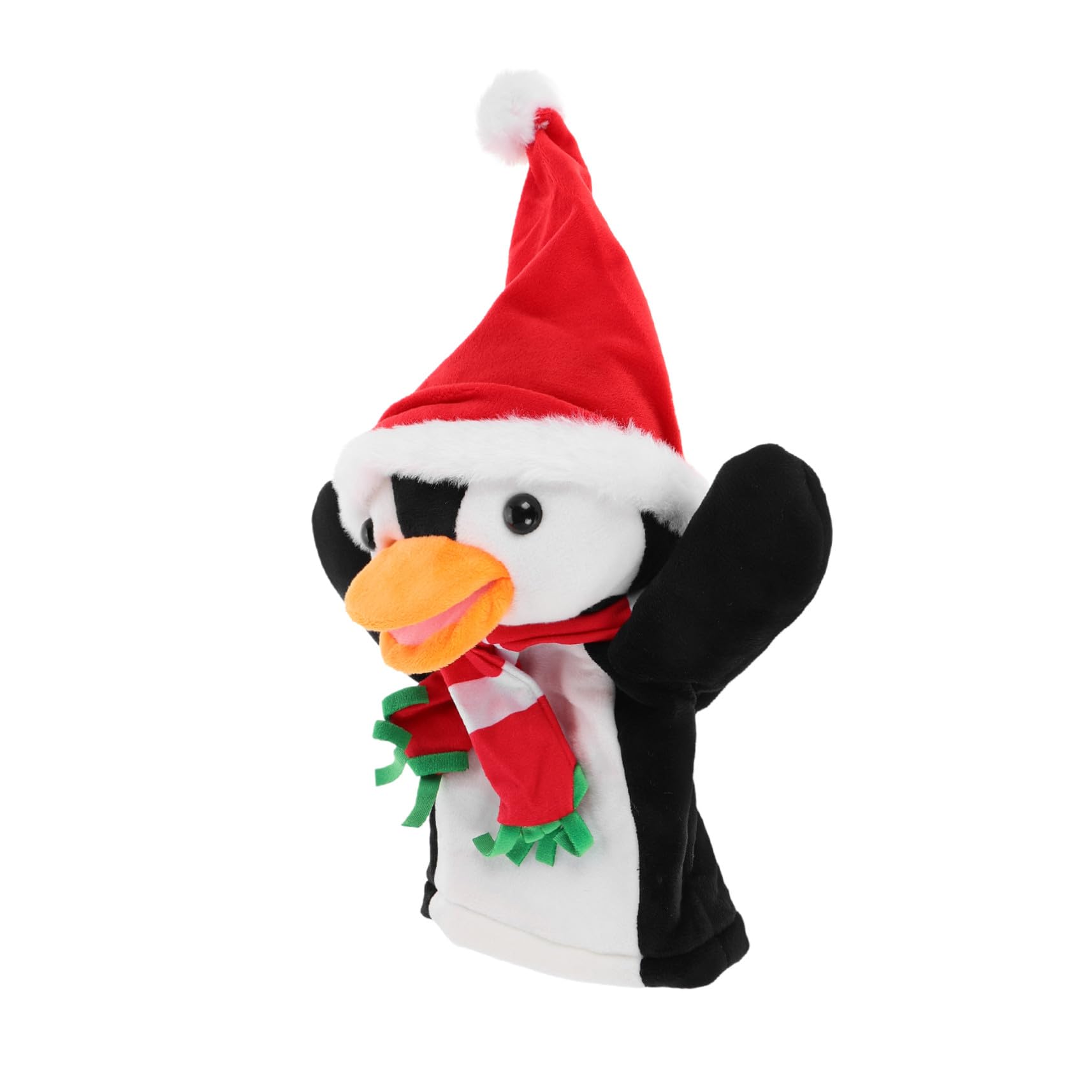 FRCOLOR 4 Pièces Marionnettes à Doigts Pingouin de Noël Peluche Douce Jouets Interactifs Parent-garçon Fille pour Raconter des Histoires Décorations Festives Mignonnes pour Garçons et