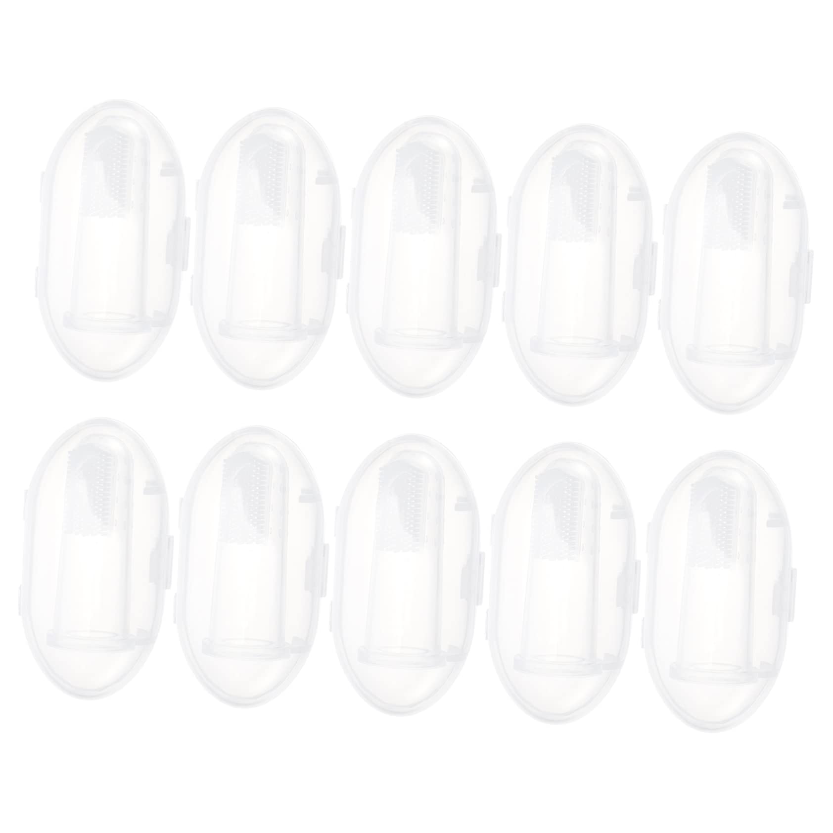 BELLIFFY Practical Finger Toothbrushes 10 Sets Dog Toothbrushes for Pet Oral Cleaning for Dogs Silicone Oral Cleaning Tools Pet Teeth Cleaning Tools