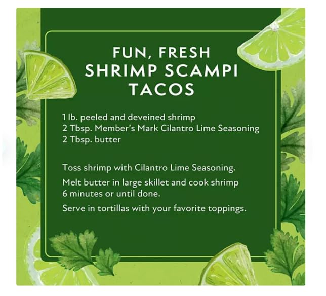 Cilantro Lime Seasoning Blend, 4 Bottles Pack