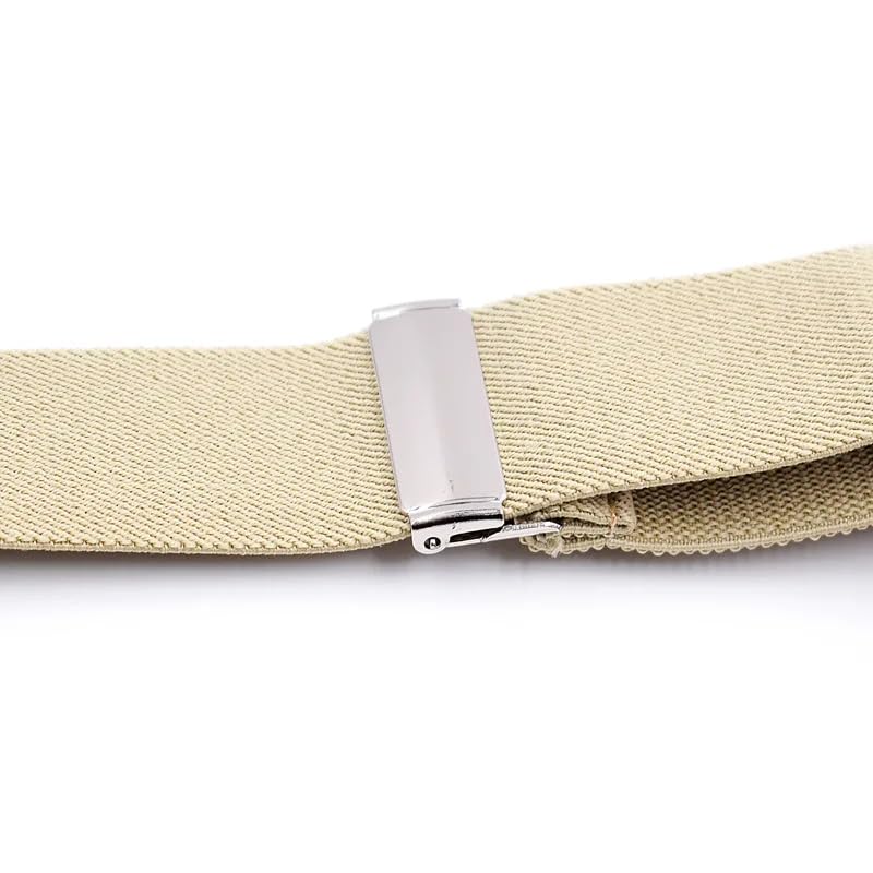 Tirantes para Hombre con 6 Clips, Final con Botón, Ajustables, Elásticos, Resistentes, Tirantes de Trabajo para Jeans, Overoles, Pantalones de Moto y Ropa de Trabajo