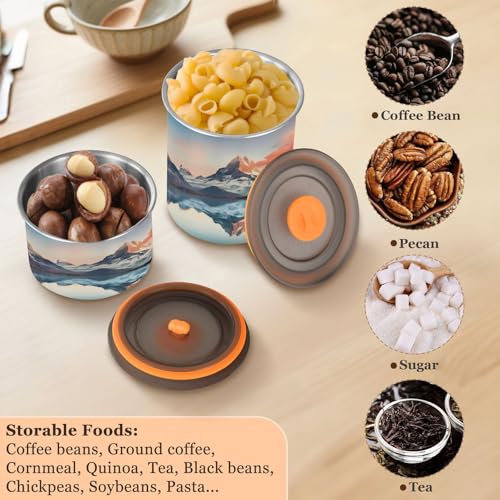 Contenedor hermético de acero inoxidable para café 500ml miniatura 5