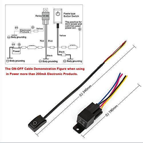 Car Diy Switch Paste Type Button Switch,Jtron Off/On Dc Car Modification Switch Paste Switch Without Punch Switch Ship Type Switch Red Blue Light (12V/200Ma) #TOP7