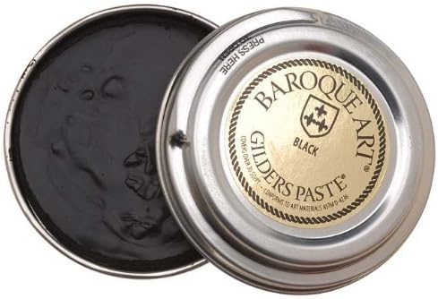 Baroque Art Gilders Paste - Highlight Metal, Wood and More! "Black" 1.5 oz
