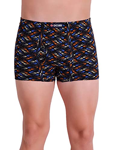 Image of T.T. Pure Cotton Printed Trunks for Men | Regular Fit | Snug Fit | Long Trunks | Inner Elastic | Soft and Comfortable |Assorted Prints| Pack of 3