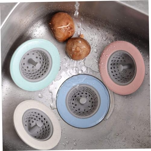 Filtro flexible de silicona para fregadero, 4 piezas miniatura 2