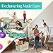 Woffit Set of 2 Toy Storage Organizer Baskets for Nursery, Playroom, Kids & Living Room, Etc, Extra Large Sturdy and Collapsible Tote Bins for Children & Dog Toys Great Chest Box for Boys & Girls