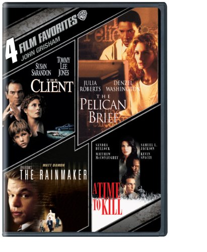 4 Film Favorites: John Grisham (The Client, The Pelican Brief, John Grisham'S The Rainmaker, A Time to Kill)