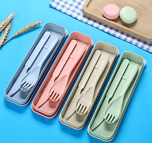 Travel Cutlery Set, 3 Pack Reusable Plastic Forks & Spoons, Portable Camping Cutlery for Adult Travel Picnic - Image 3