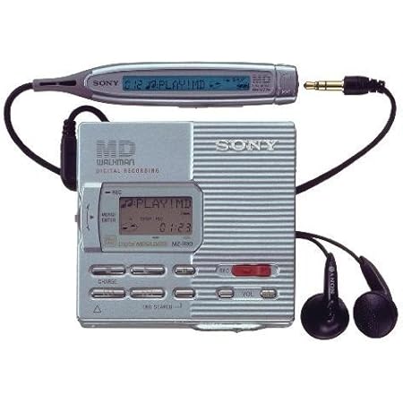 ピンク・ブルー ソニー(SONY) ポータブルMDプレーヤー シルバー 録音