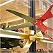 Red Ribbon Cutting Ceremony Kit - 25 Inch Giant Grand Opening Scissors With Gold Blade and Red Satin Ribbon for Grand Opening Business Ceremonial Christmas and Special Events