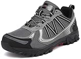 LUSWIN Men's Hiking Shoes Outdoor Breathable Walking Sneakers Non-Slip Durable Trekking Trail Shoe L