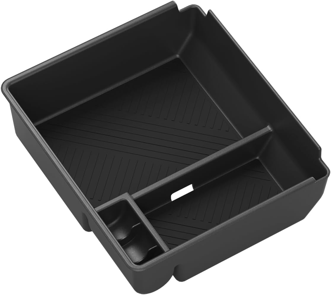 smabee Center Console Organizer Compatible with Toyota 4Runner 2025 2026 Armrest Storage Box ABS Storage Tray Insert Interior Accessories Black