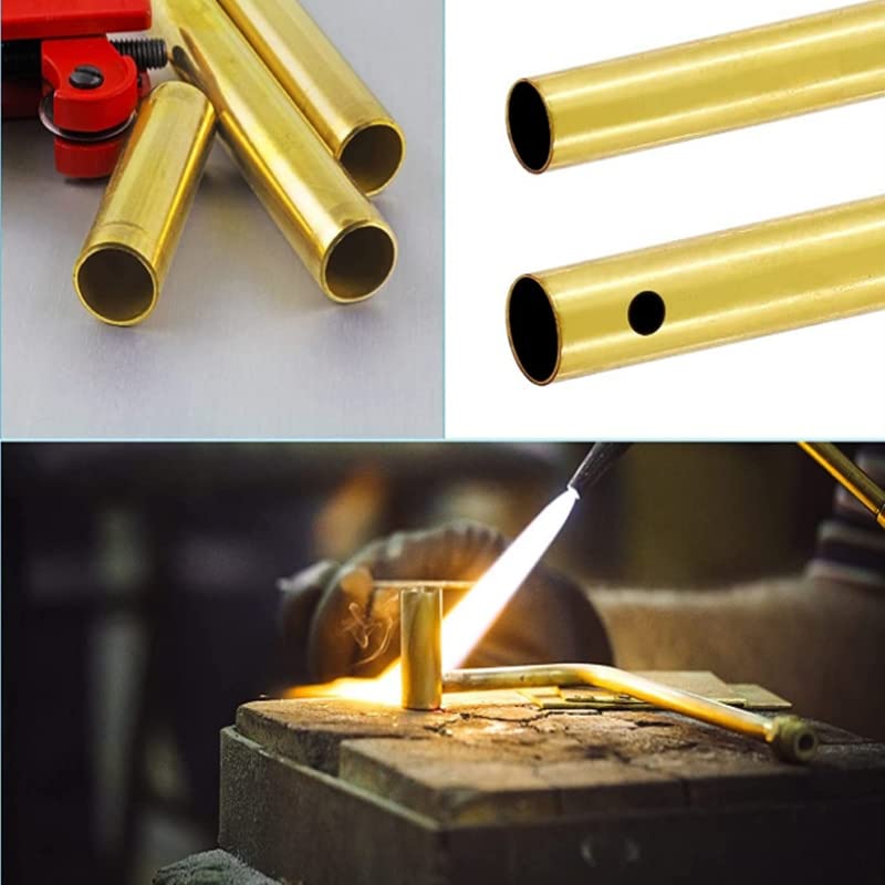 Rura okrągła z mosiądzu, średnica zewnętrzna 2–20 mm, długość 200/300/500 mm, 1 szt.(18x16mmx500mm)