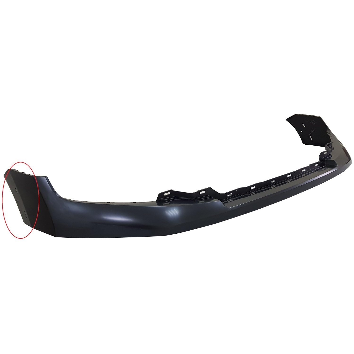 Front Upper Bumper Cover Primed With Wheel Molding for Nissan Titan 2020-2024 Titan 2020-2024 Direct Replacement