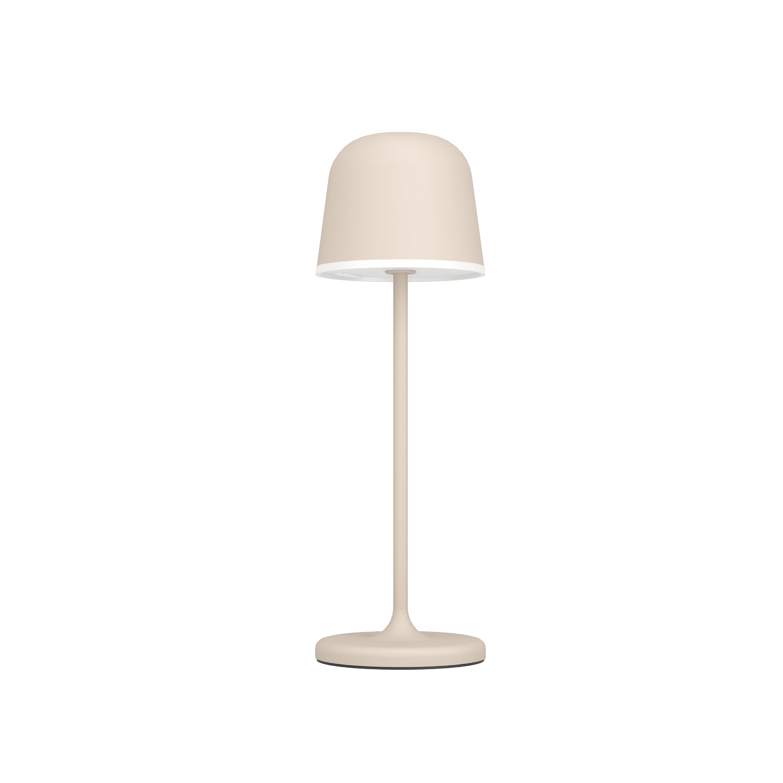 Eglo Unisex Beige Mannera Steel Sandy & White Touch Dimmer Table Lamp In