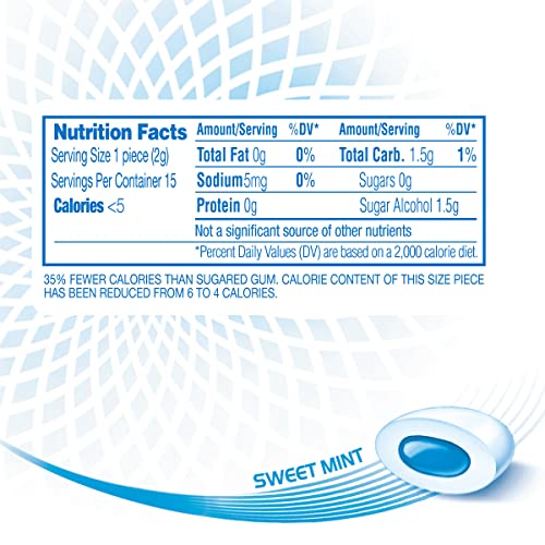 Mentos Pure White Sugar Free Gum, Sweet Mint, 15 Piece Bottle (10 Pack) | Chewing Gum with Xylitol, Perfect for Long Lasting Fresh Breath at School, Work & Travel - image 5