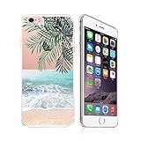 iPhone 6 / 6S, Ultra Slim Silicone Rubber Flexible Gel Case Cover - Pleasant Beach View