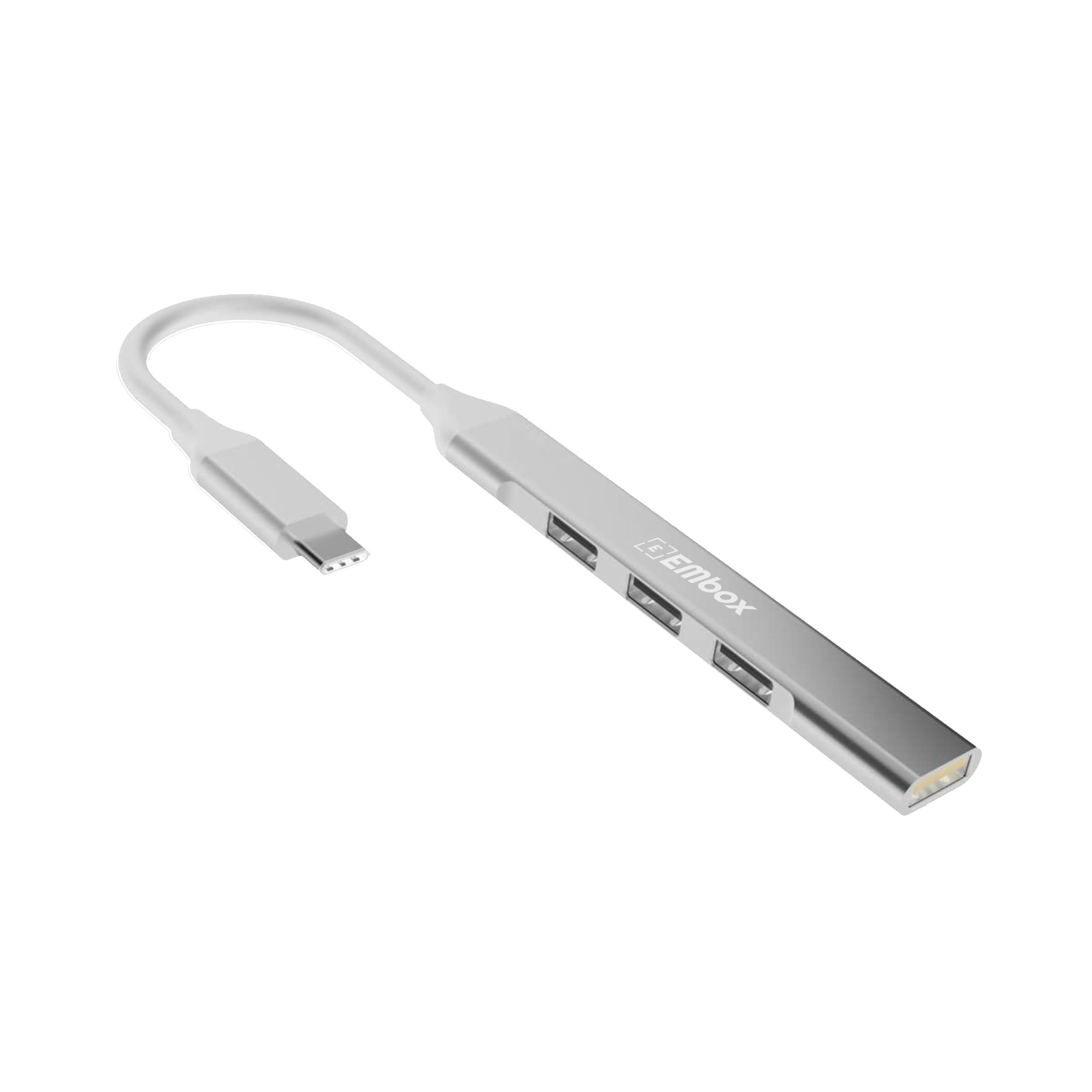 EMBOX 4 in 1 USB C Hub for Laptop MacBook PC-Multiport Adapter with Type C Head-USB Port Extension with Aluminium Shell (4 in 1 Type C) (B0CFHHMMTK) Amazon Price History, Amazon Price Tracker