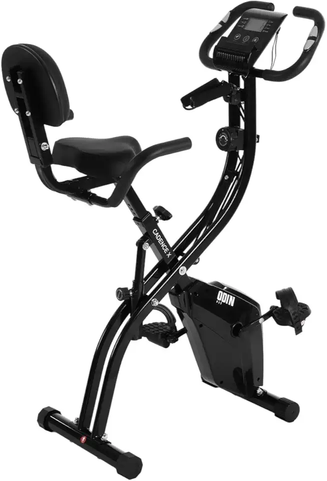 Bicicleta Ergom?trica Vertical Dobr?vel Cadence X Compacta Silenciosa Residencial - Odin Fit