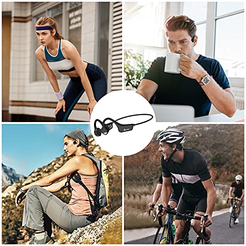 Bone Conduction Headphones with Noise Reduction Tech, 9 Digital N1 Open Ear Headphones with MIC, Waterproof Wireless… - Image 6