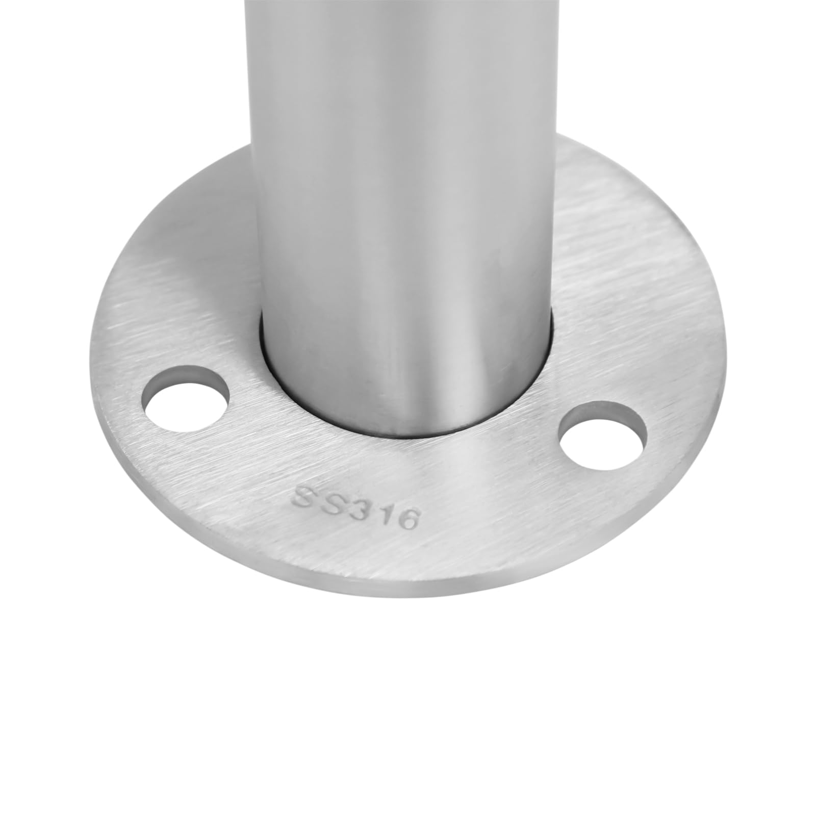 Palo centrale in acciaio inox 110 cm per balconi alta stabilità aspetto classico